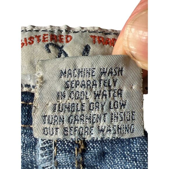 U.S.A. Brand Vintage Denim Midi Skirt with Front Pockets and Slit 12/14 - Picture 6 of 7